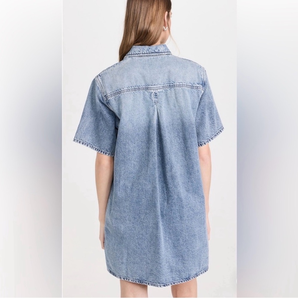 Rag & Bone Carter‎ Blue Denim Shirt Dress S - Picture 3 of 6
